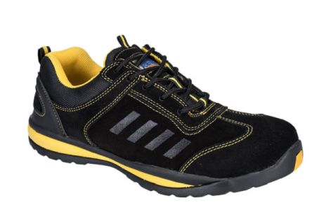 Goliath Unisex Sicherheitshalbschuhe Schwarz, Gelb, Mit Zehen-Schutzkappe, Größe 39.5 / UK 6