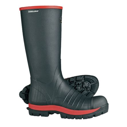 Magnum Quatro Unisex Sicherheitsstiefel Schwarz, Rot, Mit Stahl-Schutzkappe, Größe 39 / UK 5