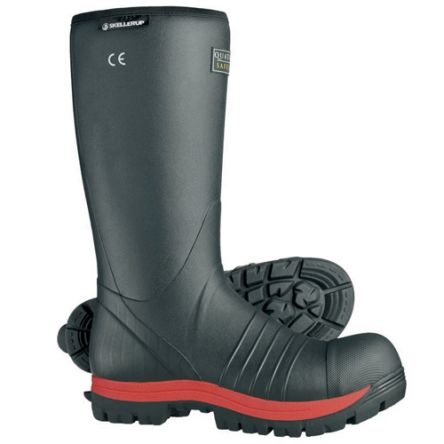 Magnum Quatro Unisex Sicherheitsstiefel Schwarz, Rot, Mit Stahl-Schutzkappe, Größe 41 / UK 7