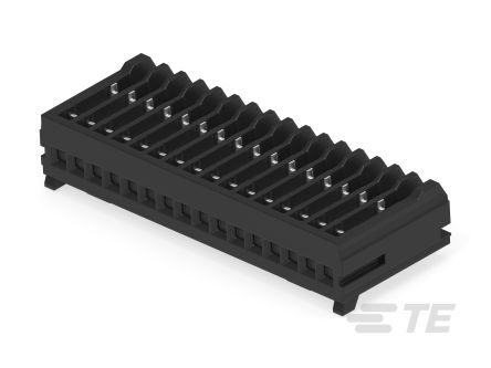 TE Connectivity MICRO CT Leiterplattenbuchse Gerade 16-polig / 1-reihig, Raster 1.2mm