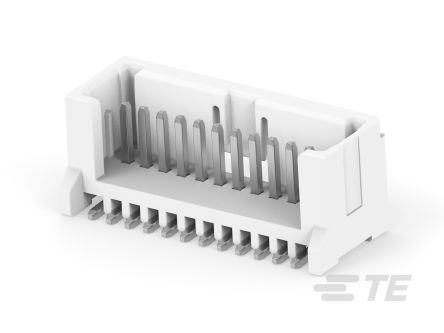 TE Connectivity MICRO CT Leiterplatten-Stiftleiste Gerade, 12-polig / 1-reihig, Raster 1.2mm, Kabel-Platine, 2A