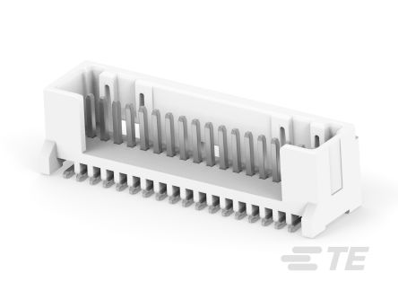 TE Connectivity MICRO CT Leiterplatten-Stiftleiste Gerade, 18-polig / 1-reihig, Raster 1.2mm, Kabel-Platine, 2A