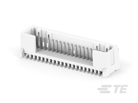 TE Connectivity MICRO CT Leiterplatten-Stiftleiste Gerade, 20-polig / 1-reihig, Raster 1.2mm, Kabel-Platine, 2A