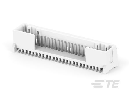 TE Connectivity MICRO CT Series Straight Board Mount PCB Header, 25 Contact(s), 1.2mm Pitch, 1 Row(s)