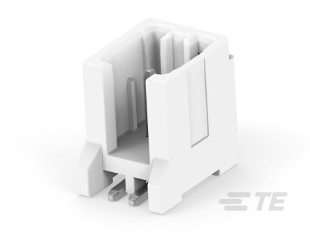 TE Connectivity MICRO CT Leiterplatten-Stiftleiste Gerade, 2-polig / 1-reihig, Raster 1.2mm, Kabel-Platine, 2A