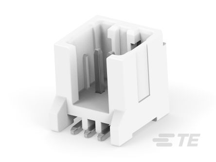 TE Connectivity MICRO CT Leiterplatten-Stiftleiste Gerade, 3-polig / 1-reihig, Raster 1.2mm, Kabel-Platine, 2A