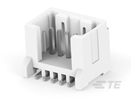 TE Connectivity MICRO CT Leiterplatten-Stiftleiste Gerade, 5-polig / 1-reihig, Raster 1.2mm, Kabel-Platine, 2A