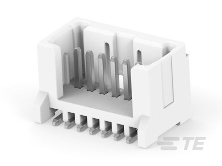 TE Connectivity MICRO CT Leiterplatten-Stiftleiste Gerade, 7-polig / 1-reihig, Raster 1.2mm, Kabel-Platine, 2A