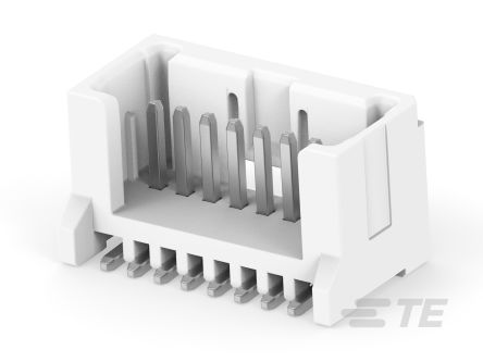 TE Connectivity MICRO CT Leiterplatten-Stiftleiste Gerade, 8-polig / 1-reihig, Raster 1.2mm, Kabel-Platine, 2A