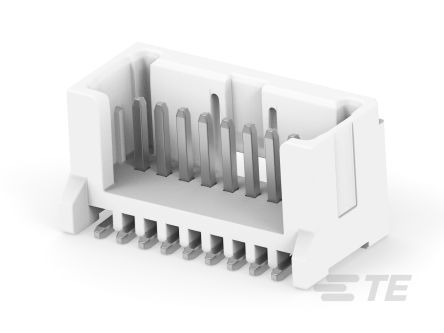 TE Connectivity MICRO CT Series Straight Board Mount PCB Header, 9 Contact(s), 1.2mm Pitch, 1 Row(s)