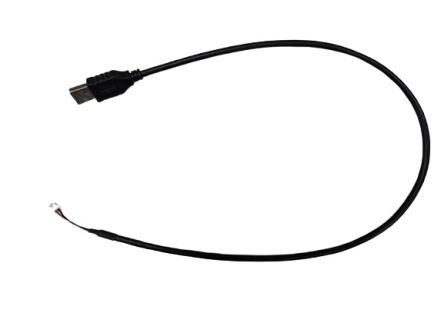RS PRO USB 2.0 Cable, Male USB A To Male IDC Cable, 0.5m