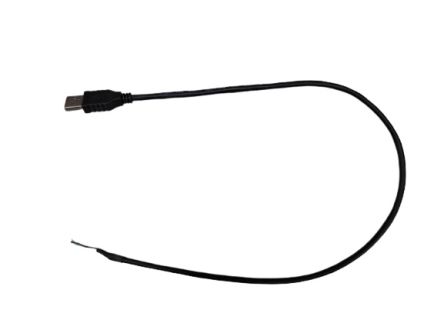 RS PRO USB-Kabel, USBA / IDC, 0.5m USB 2.0 Schwarz