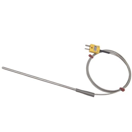 RS PRO Edelstahl Thermoelement Typ K, Ø 4.5mm X 150mm -60°C → +350°C