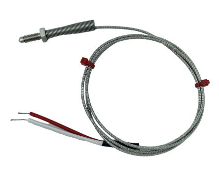 RS PRO Termopar Tipo K, Ø Sonda 6mm, Temp. Máx +350°C, Cable De 5m, Conexión Extremo De Cable Pelado