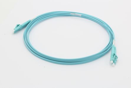 Molex Premise Networks Molex LWL-Kabel 3m Festader OM3 2-Fasern Hellblau LC LC 50/125μm