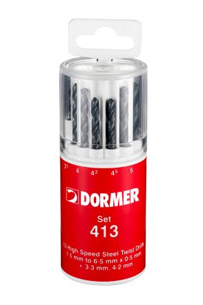 Dormer Spiralbohrer Satz 1.5mm → 6.5mm, 13-teilig