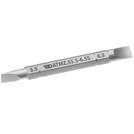Facom Slotted Reversible Screwdriver Blade, Slotted 5.5 → 6.5 Tip