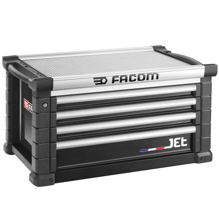 Facom Aluminium Werkzeugkasten 4 Schubladen,, 500mm X 575mm X 814mm