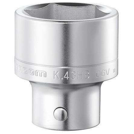 Facom 3/4 In Drive 46mm Standard Socket, 6 Point, 75 Mm Overall Length