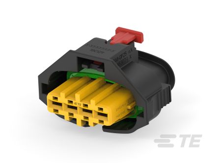 TE Connectivity AMP MPC 2.8 Automotive, Kfz-Steckverbinder, Buchse, Buchse, 4-polig, Schwarz / 1-reihig, Ø5mm