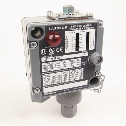 Rockwell Automation 836T Series Differenz Druckschalter 6psi Bis 150psi, SPDT