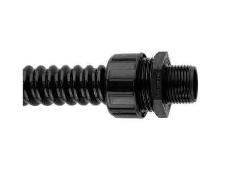 Flexicon Schutzschlauch PVC, Ø 32mm Nom. Flexibel, Schwarz A ø 33.5mm