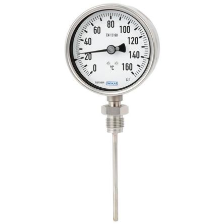 WIKA Thermomètre à Aiguille R55, 120 °C Max,, Ø Cadran 100mm