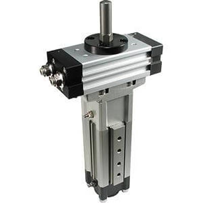 SMC MRQ MRQ Series Pneumatik-Kompaktzylinder Doppeltwirkend Mit Kugellager, Bohrung Ø 40mm / Hub 100mm