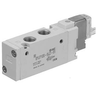 SMC 2 Position Double Pneumatic Solenoid Valve - Solenoid G 1/8 SYJ Series 24V Dc