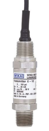 WIKA E-10 Drucksensor -1bar Bis 15bar, 0 → 10 V, 3 Draht