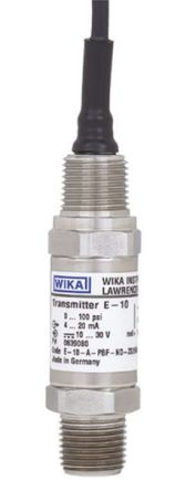 WIKA Sensor De Presión Manométrica, 0bar → 600bar, Salida 2 Cables, 4 → 20 MA