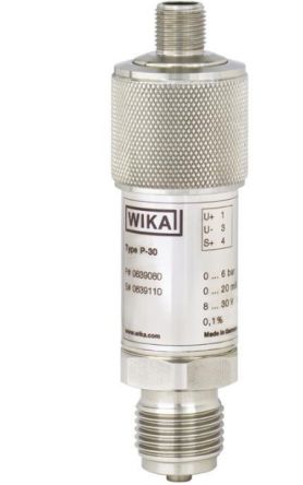 WIKA P-30 Drucksensor 0bar Bis 6bar, 2 Draht, 4 → 20 MA