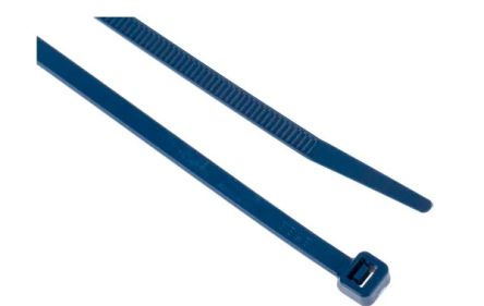 RS PRO Nylon, Metall-detektierbar Kabelbinder Von Metalldetektoren Erfassbar Blau 3,6 Mm X 150mm, 250 Stück
