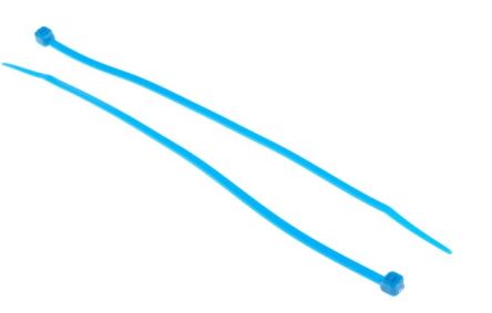 RS PRO Fascette Fermacavi In Nylon 66, 200mm X 3,6 Mm, Col. Blu