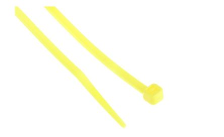 RS PRO Fascette Fermacavi In Nylon 66, 203mm X 3,6 Mm, Col. Giallo