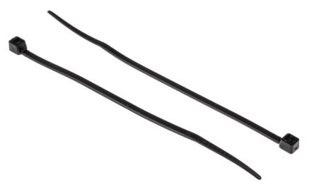 RS PRO Nylon 66 Kabelbinder Nicht Wiederaufladbar Schwarz 2,5 Mm X 100mm, 250 Stück
