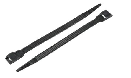 RS PRO Serre-câble 300mm X 9 Mm Noir En Nylon 66