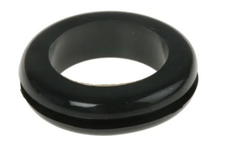 RS PRO Kabeltülle 1.5mm Min. 15.5mm Bis Ø 15.5mm Loch ø 20.3mm PVC Schwarz