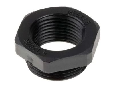 RS PRO Adattatore Per Pressacavo, Nero, In Nylon 66, Filetto M25 → M20