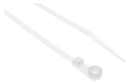 RS PRO Cable Tie, Screw Mount, 171.5mm X 3.7 Mm, Natural Nylon, Pk-500