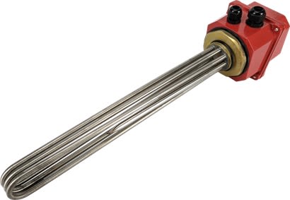 RS PRO Calentador De Inmersión, Long. 400mm, 230 → 415 V, 3,8 KW