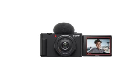 Sony Vlog-Kamera ZV-1F Video Digitalkamera 7.5cm LCD Touchscreen 20.1MP 4X Digital Zoom Schwarz WLAN