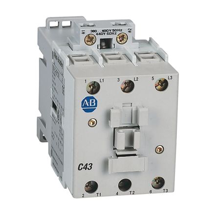 Rockwell Automation IEC 100-C Leistungsschütz / 24 V Dc Spule, 3 -polig 3 Schließer, 690 V Ac / 43 A