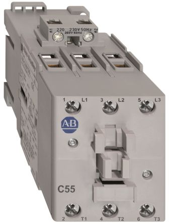 Rockwell Automation IEC 100-C Leistungsschütz / 230 V Ac Spule, 3 -polig 3 Schließer, 690 V Ac / 55 A