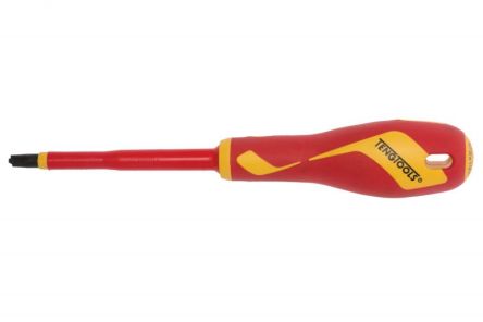 Teng Tools Slotted Insulated Screwdriver, PZ3 Tip, VDE/1000V