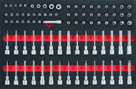 Teng Tools 1/2 Zoll; 1/4 Zoll; 3/8 Zoll Vierkant E-Torx; Innensechskant-Bit; Phillips-Bit; Pozidriv-Bit; Schlitz-Bit;