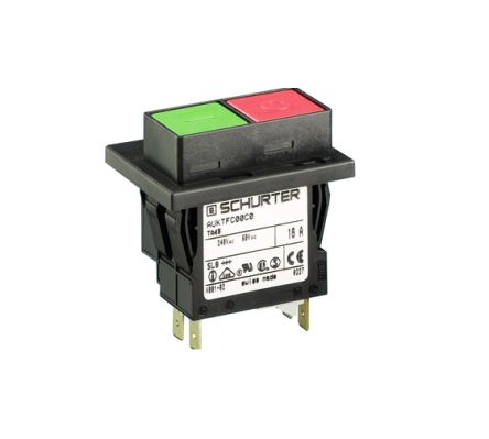 Schurter TA45 Thermischer Überlastschalter / Thermischer Geräteschutzschalter, 2-polig, CBE, 20A, 240V Ac