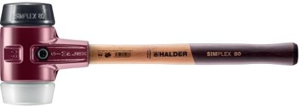 Halder Round Rubber Mallet 2.8kg With Replaceable Face