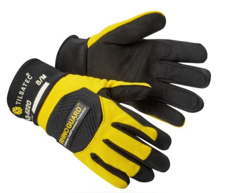 Tilsatec Gants De Manutention 49-6220 Taille 9, Résistant Aux Coupures, Résistant à La Perforation, Noir/jaune