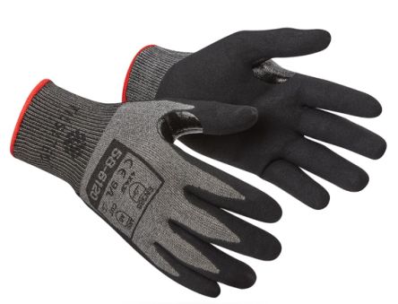 Tilsatec Gants De Manutention 58-6120 Taille 11, Résistant Aux Coupures, Noir